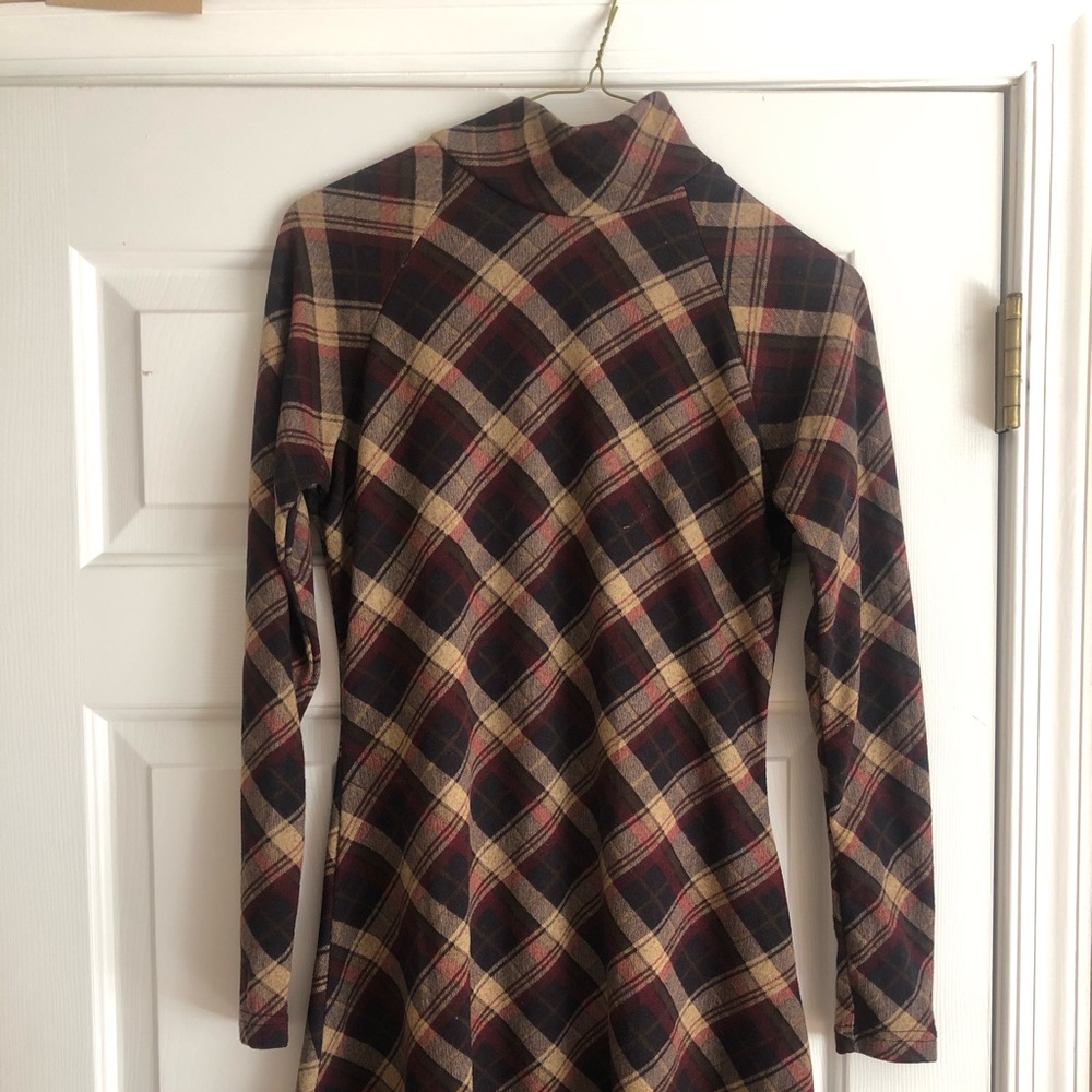Brown plaid Zaful dress